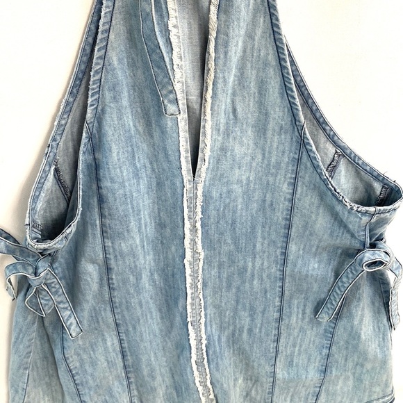 (A8) NEW Free People Isabella Denim Tunic dress $128, Size Small, Blue, NWOT - Picture 12 of 12